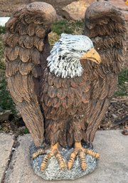 Vintage Concrete Eagle Yard Art
