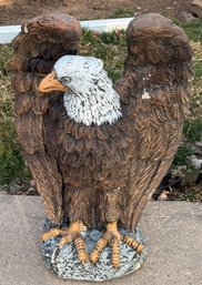 Vintage Concrete Eagle Yard Art