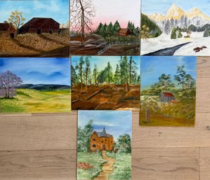 (7) 11' X 14' Original Oil Paintings By Selma Williams Unframed