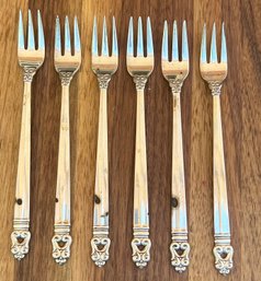 (6) Royal Danish International Sterling Silver 5.5' Forks - 117 Grams