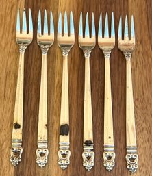 (6) Royal Danish International Sterling Silver 5.5' Forks - 119 Grams