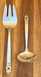 Royal Danish International Sterling Silver 6.5' Serving Spoon And 9' Fork - 156 Grams