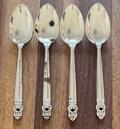 (4) Royal Danish International Sterling Silver 6' Spoons -  138 Grams
