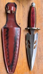 12' Double Sided Blade Knife With Leather Sheath Pakistan