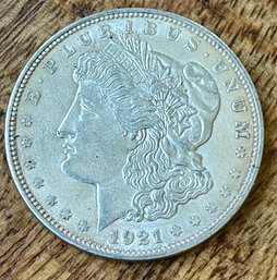 1921 Morgan Silver Dollar Coin