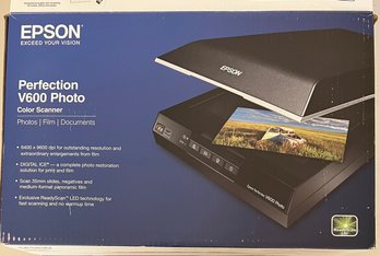 Epson Perfection V600 Photo Color Scanner With Original Box (as Is)