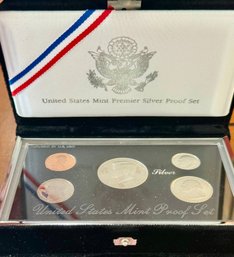 1992S US Mint Premier Silver Proof Set In Original Box With Paperwork