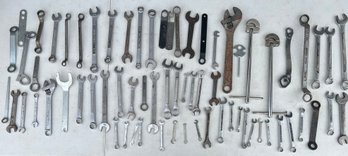 Assorted Steel And Chrome Wrenches - Craftsman, Indestro, Williams, Wards, And More