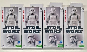 (4) 2022 Hasbro Star Wars Stormtrooper Figurines In Boxes