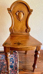 Victorian Cartouche Carved Back And Turned Legs Chair- Pickup For This Item Sunday 12-2pm Fort Collins