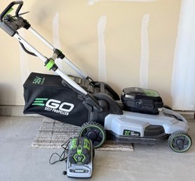Ego Power Plus 21' Self Propelled Mower 56v Model Lm2100sp With Manuals, Battery, And Charger