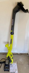 Ryobi Easy Edge Trimmer 18v Model Pclst01 With Manual, Battery, And Charger