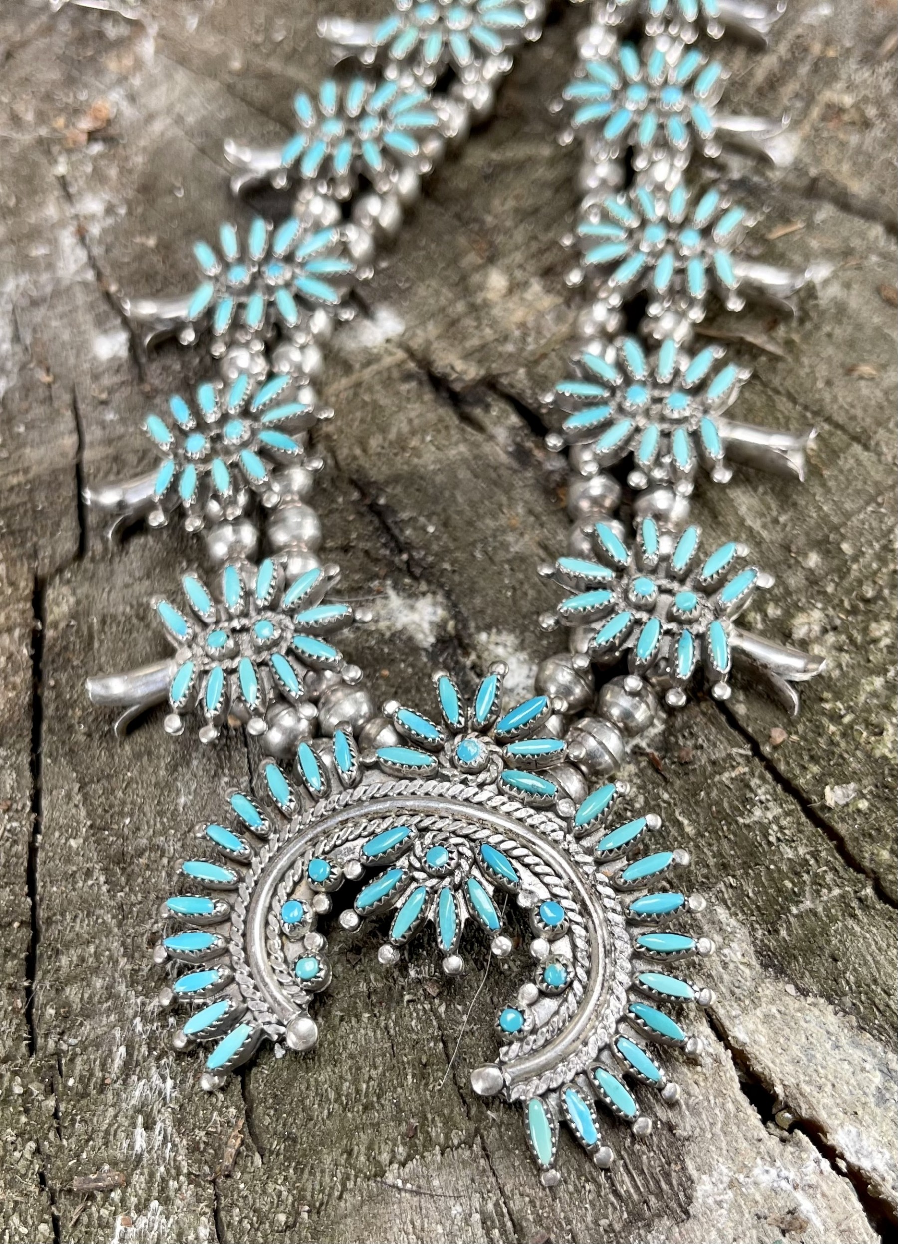 Old Pawn Ed Niiha Vintage Native American Zuni Sterling Silver