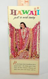 VINTAGE 1966 HAWAII TRAVEL BROCHURE - FROM THE HAWAII VISITORS BUREAU