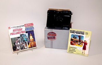 VINTAGE 1950S VIEWMASTER WITH ONE REEL SET - 'HISTORIC PHILADELPHIA'