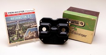 VINTAGE 1950s  VIEWMASTER WITH ONE REEL SET - 'WASHINGTON DC'