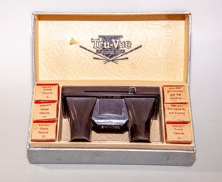 VINTAGE 1940s 'TRU VUE' 3D VIEWEr With SIX FILM STRIPS - 'THE GRAND CANYON'
