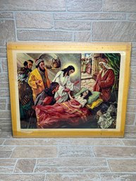 'Jesus Raises Jarus' Daughter' Print