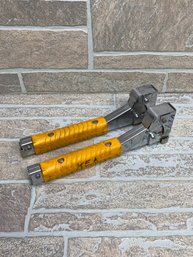 (2) Arrow HT50P Hammer Tackers Staple Guns  Heavy Duty Roofing / Insulation Tools