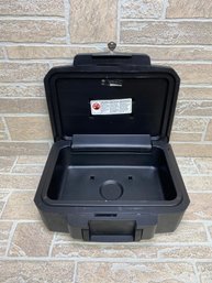 SentrySafe Fire-Resistant Lock Box With Key  Document & Valuables Storage Safe