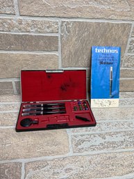 Pelikan Technos Drawing Ink Fountain Pen Set W/ Case, Nibs & Manual  Vintage
