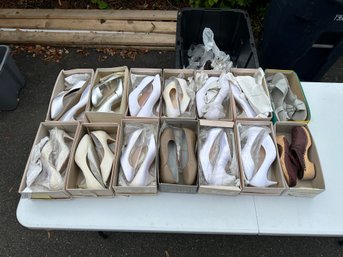 Large Lot Of Womens Shoes  Many New In Box  Heels, Pumps, Dress Shoes & More