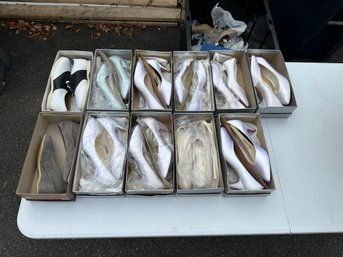 Large Lot Of Womens Shoes  Many New In Box  White Heels, Pumps & Dress Shoes