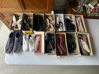 Womens Shoe Lot  Flats, Heels, Sneakers & Dress Styles  Assorted Sizes  Mixed Lot In Boxes