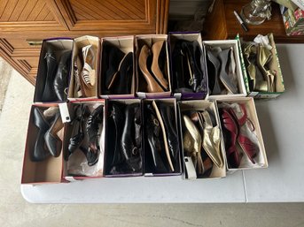 Mixed Womens Shoe Lot  Heels, Flats & Dress Shoes  Assorted Styles  Different Sizes