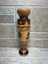 Wooden Hand Carved Metoobo Vase