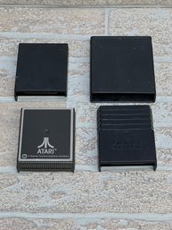 Lot Of 4 Vintage Atari Cartridge Storage Cases  Atari & Parker Brothers - Untested As Is