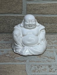 Porcelain Figurine Buddha Sitting White