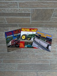 Vintage Truck, Tractor & Freight Train Books Lot  Semi-Truck Color History, Freight Cars, How-To Paint Guide