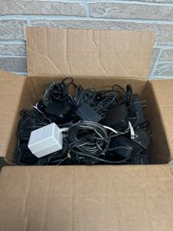 Large Lot Power Adapters & Chargers  Mixed Brands AC/DC Power Supplies  Untested AS-IS