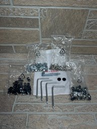 Mixed Hardware Lot  Cage Nuts, Screws, Rubber Feet & Allen Keys (Server Rack / Electronics Mounting)