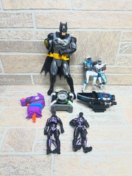 Mixed Action Figure Lot  Batman, Fortnite, Power Rangers, NFL Figures & Accessories