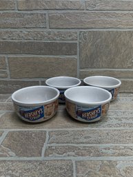 Lot Of 4 Hershey's Ceramic Bowls