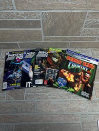 Lot Of 5 Nintendo Power And Video Game Guides