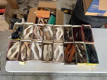 Womens Shoe Lot  Heels, Flats & Dress Shoes  Neutral & Classic Colors  Assorted Sizes