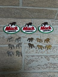 Mac Truck Dogs Lot Of Patches And Stick On's