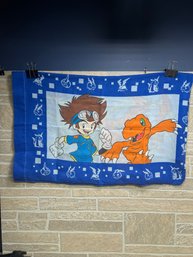 Vintage 2000 Digimon Standard Double Sided Pillow Case
