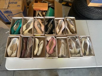 Womens Shoe Lot  Heels & Pumps  Neutral, Cream & Pastel Tones  Assorted Sizes