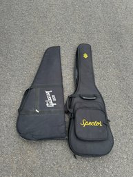 2 Soft Guitar Cases  Spector Gig Bag & Gibson USA Gig Bag  Padded  Used