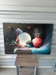 Southwestern Still Life Oil Painting Signed Redmond  Large Framed Wall Art