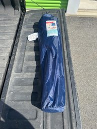 Embark Quad Camp Chair W/ Cup Holder  Folding Outdoor Camping Chair  Blue W/ Carry Bag