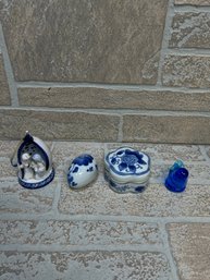 Cobalt Blue Glass, Apothecary Bottles, Vintage Style Jars, Blue Glass Bottles, Cork Stopper Bottles, Decorativ