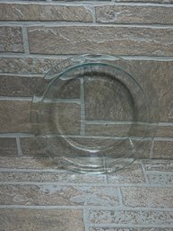 Pyrex 9.5 Glass Pie Dish Plate  Clear Baking Dish  Made In USA