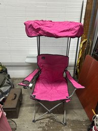 MAC Sports Pink Folding Camping Chair W/ Canopy & Carry Bag