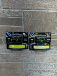 (2) LitezAll Wide Beam Briteband Headlamps  200 Lumens  Adjustable LED Headlights  NEW
