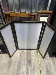 PetFusion 4-Panel Folding Pet Gate / Room Divider  Freestanding Indoor Dog Barrier